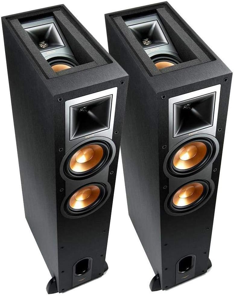 Black Floorstanding Speakers, Pair O5409