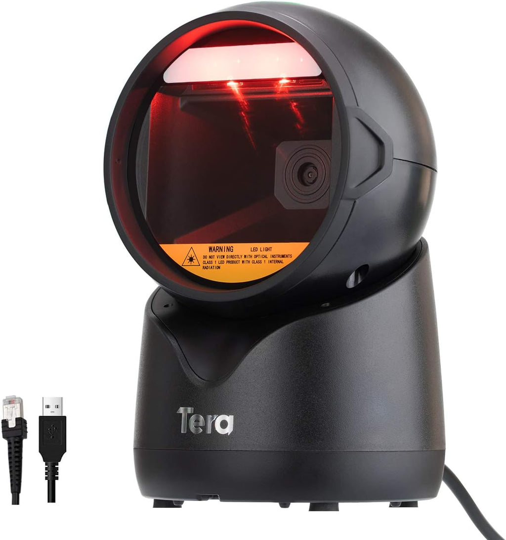 Omnidirectional Desktop Barcode Scanner with Adjustable Scan Head K8977