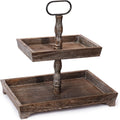 Two Tiered Wood Tray S108511