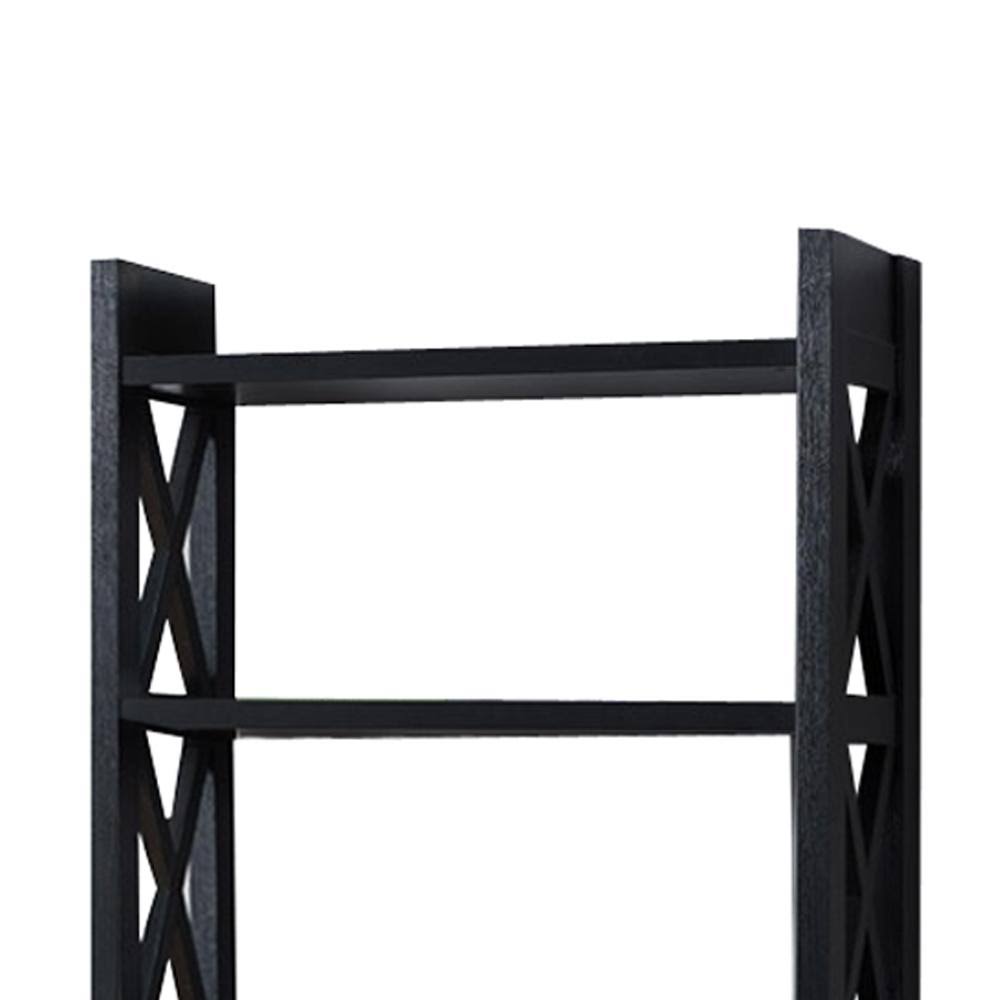 Black Wooden File Cabinet E67089