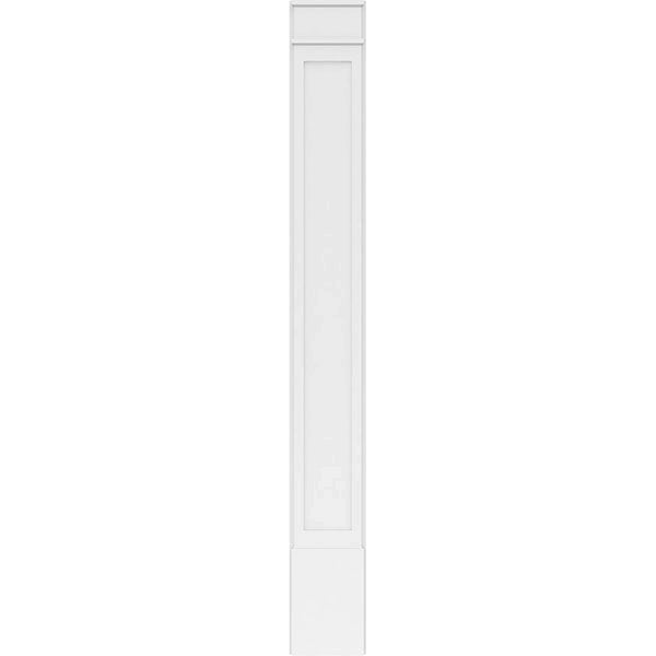 Flat Panel PVC Pilaster with Decorative Capital & Base (Pair) M336041
