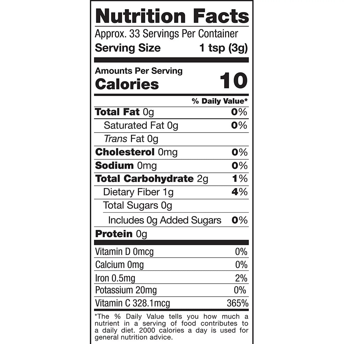 Raw Organic Camu Camu Powder, 3.5 oz A65944