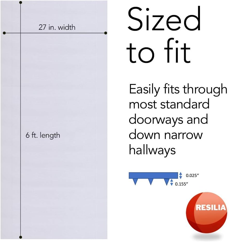 Clear Vinyl Plastic Floor Runner Protector 27 Inches Wide x 12 Feet Long J86679