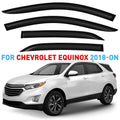 Smoke Tinted Tape-On Side Window Vent Visor Deflectors Rain Guards 4pcs B387074