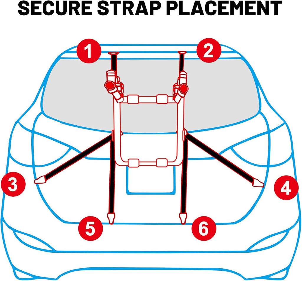 Trunk Mount 3-Bike Carrier Rack Pack of 2 T408257