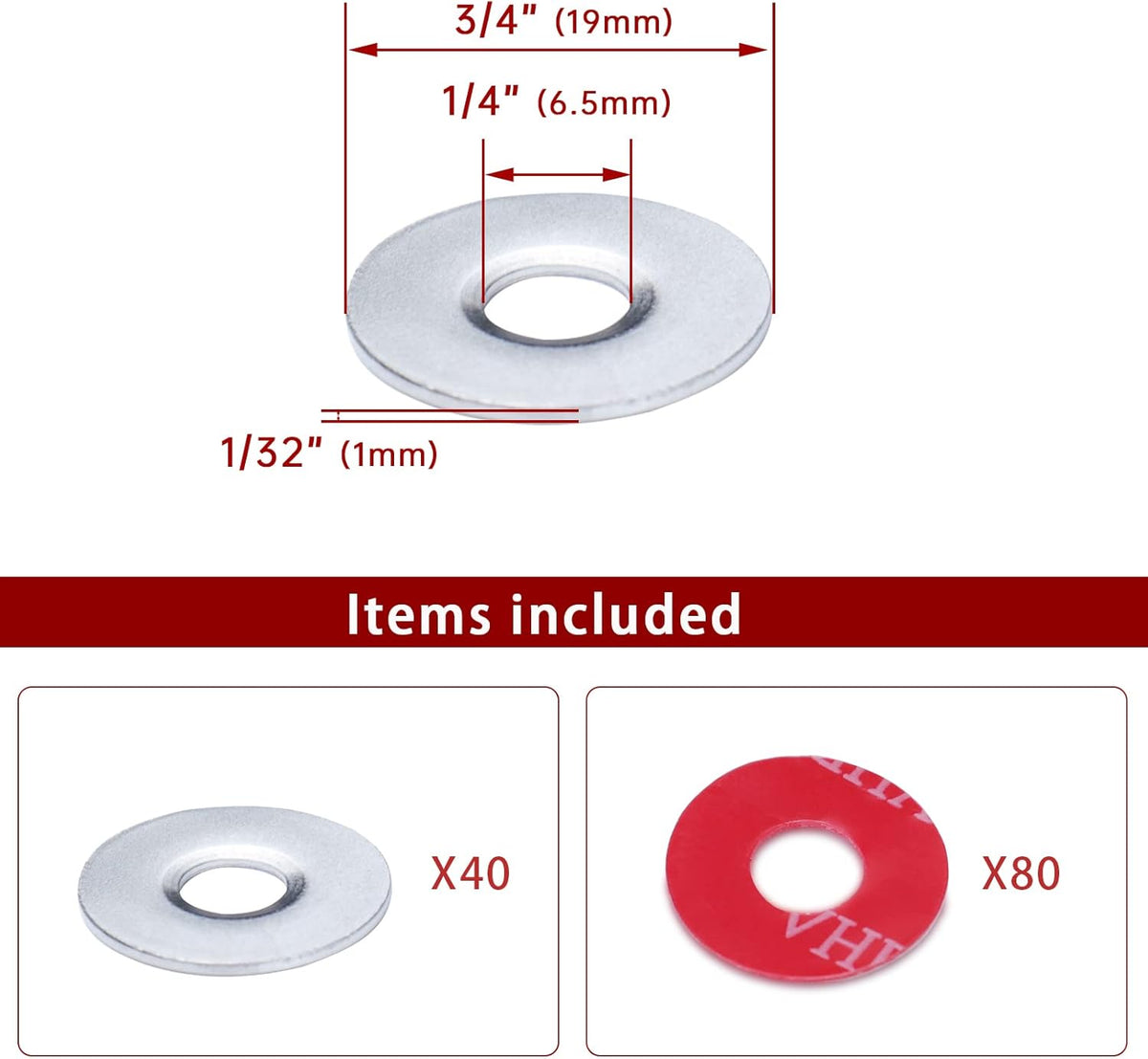 40Pack Cable Railing Protector Sleeve Grommet T316 Stainless Steel B8032
