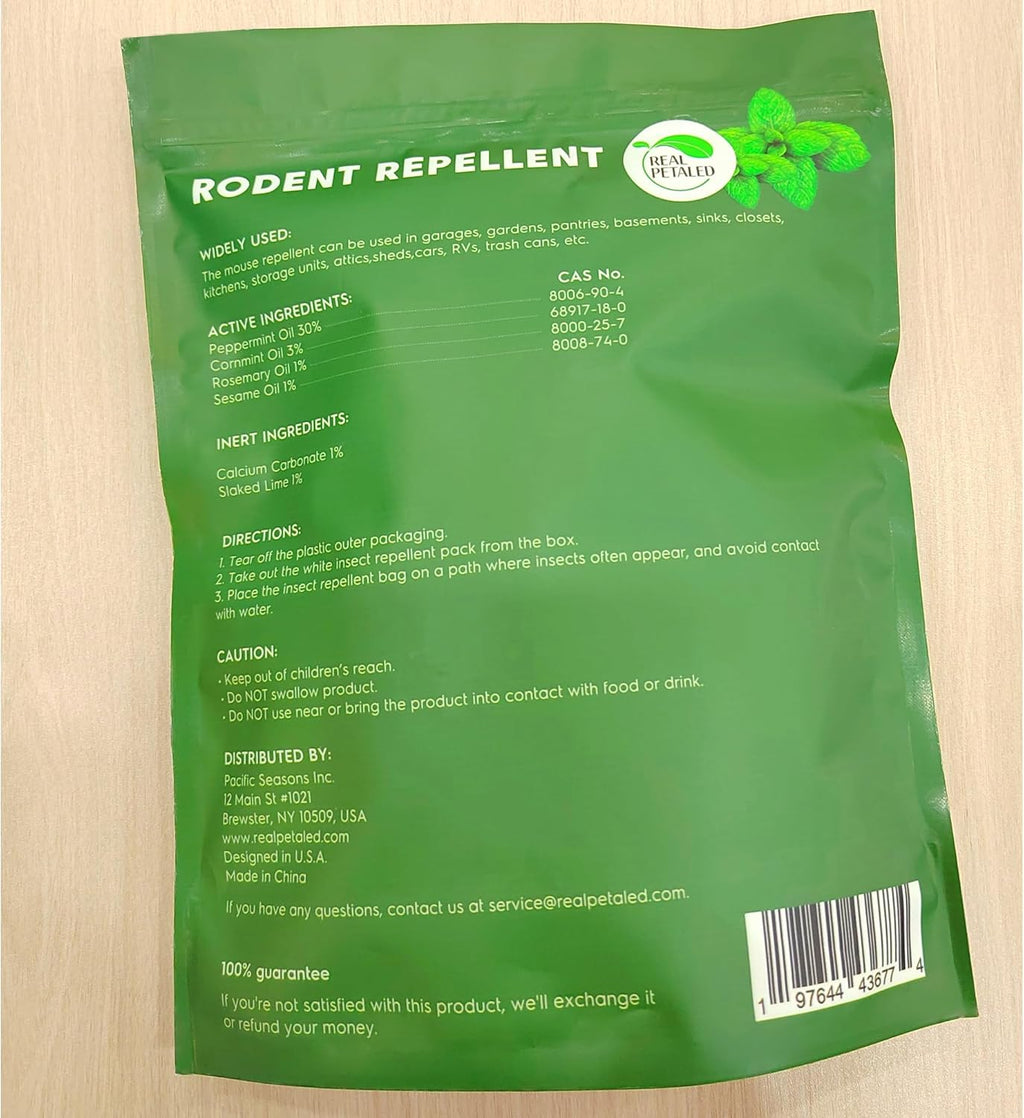 Natural Peppermint Oil Rodent Repellent Pouches, 10 Pouches O743