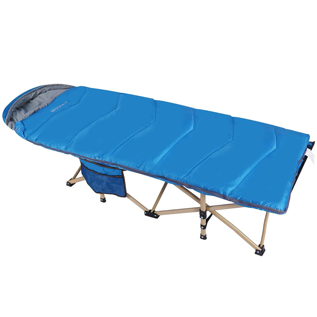 Kids Cot for Sleeping 5-10, Portable Folding Toddler Cot Bed, Blue 53x26 Z931