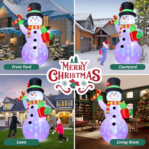 10 FT Christmas Inflatable Santa Claus with LED Lights Y77387