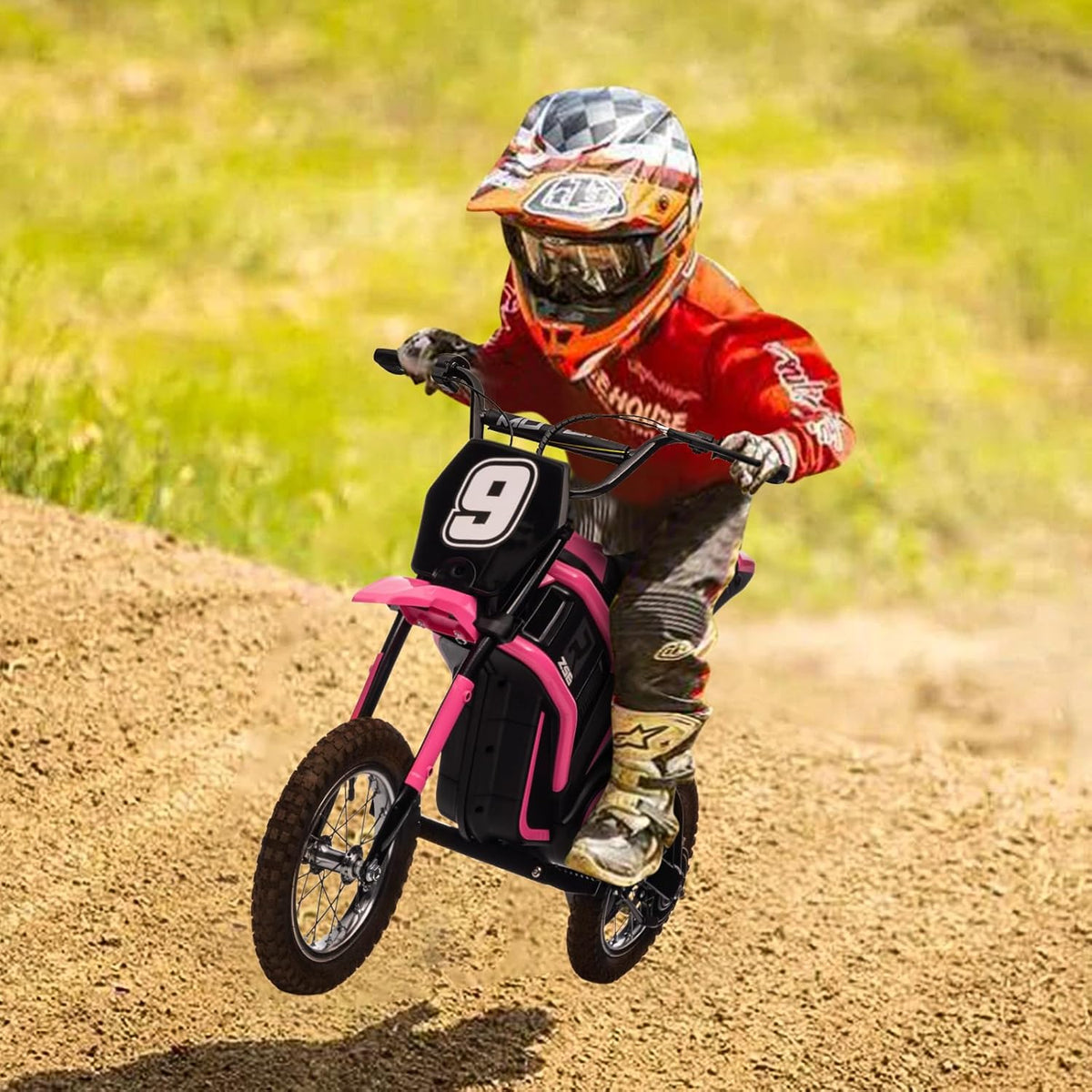 24V Electric Dirt Bike, Pink E584