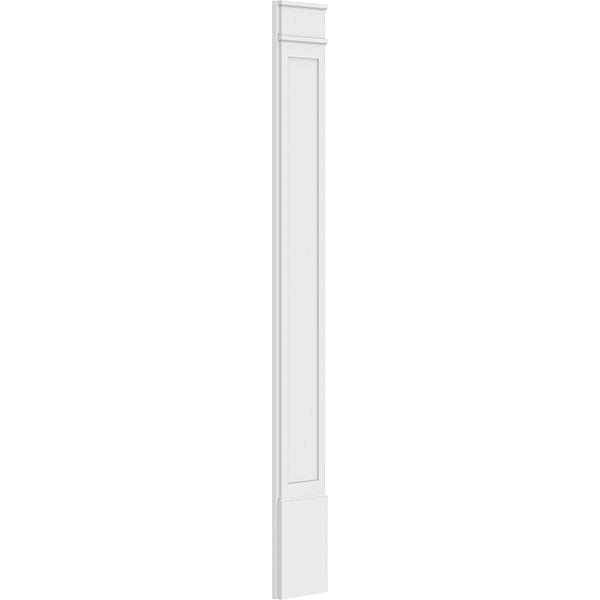 Flat Panel PVC Pilaster with Decorative Capital & Base (Pair) M336041