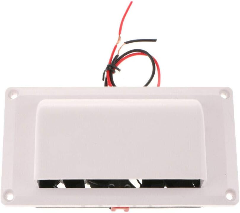 White 25W RV Side Air Vent Exhaust Fan T191