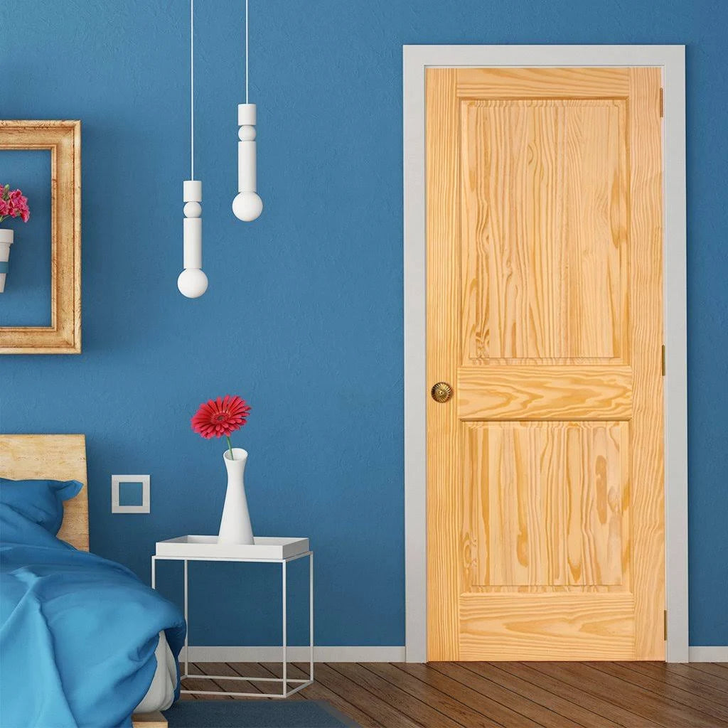 Paneled Solid Wood Unfinished Standard Door J9389