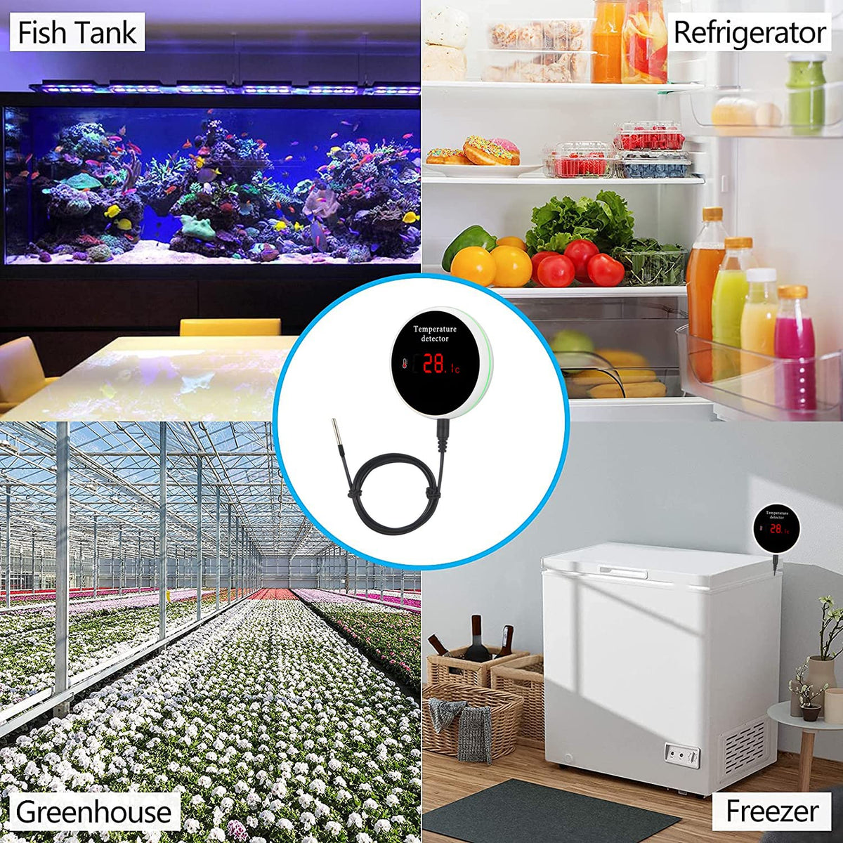WiFi Temperature Sensor with Waterproof External Probe Z6829