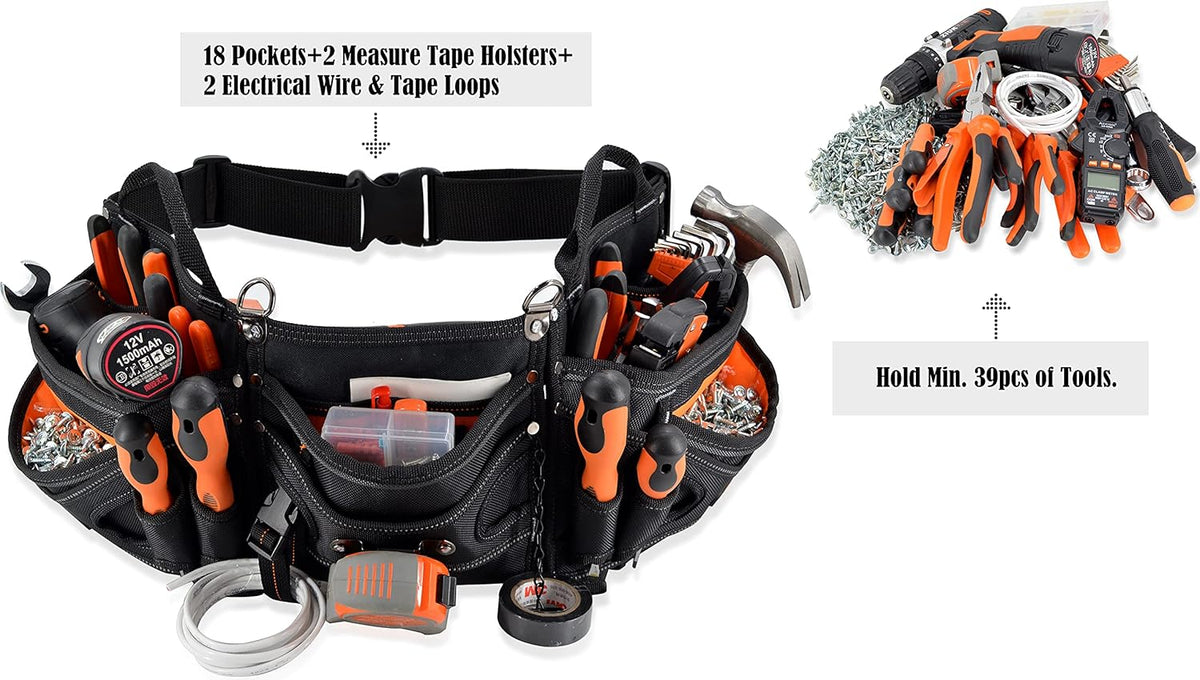 Heavy-Duty Electrician Tool Belt Y3852
