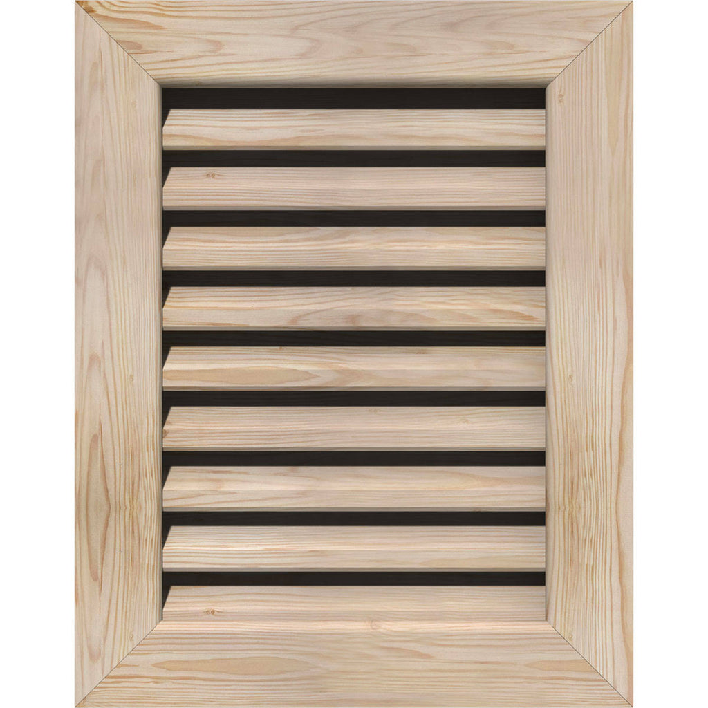 Unfinished Smooth Pine Gable Vent N1621