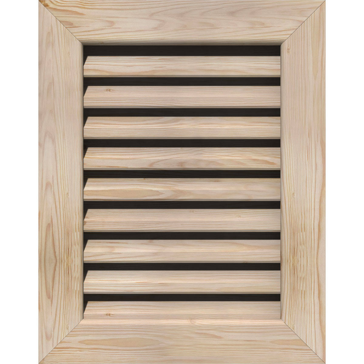 Unfinished Smooth Pine Gable Vent N1621
