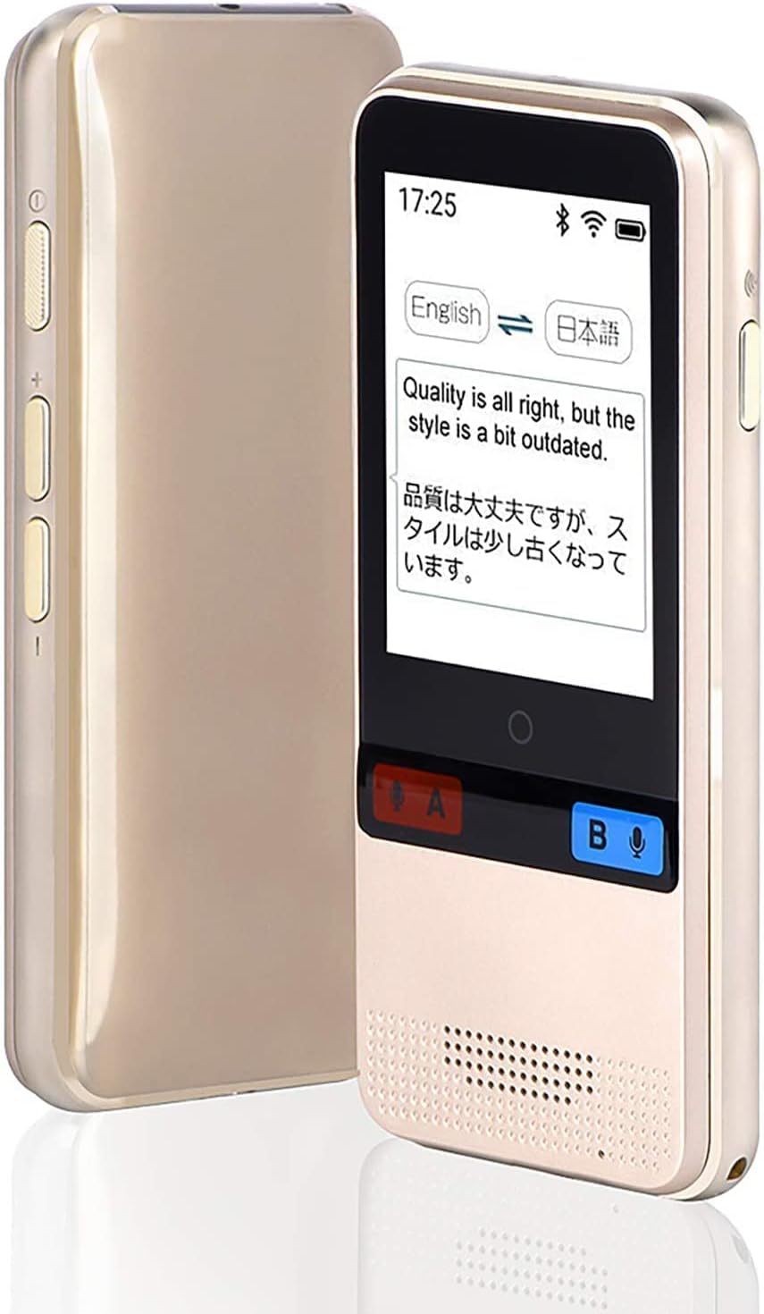 Portable Instant Voice Translator Device 38 Languages 3.0 Touch Screen White I16985