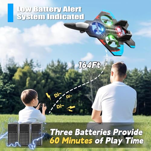 Foam Remote Control Airplane RC Plane Fighter Jet with Light V364394