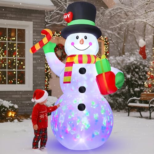 10 FT Christmas Inflatable Santa Claus with LED Lights Y77387