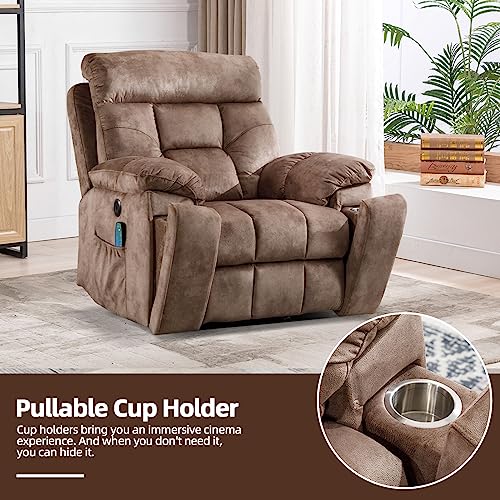 Camel Large Power Lift Recliner Chair with Massage and Heat A504
