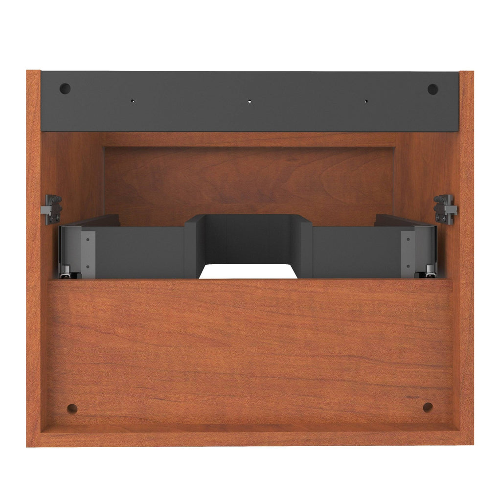 24x22 Autumn Oak Wood Bathroom Vanity Cabinet with Ceramic Top Sink M18810