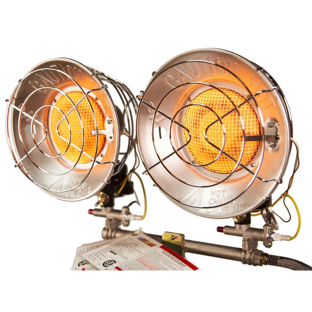 Double Burner Outdoor Propane Tank Top Radiant Heater B678
