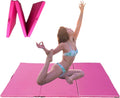 Extra Thick High Density Anti-Tear Gymnastics Gym Folding Exercise Mats (Pink) Z14323
