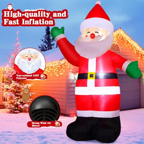 8.8 FT Waving Christmas Inflatables Santa Claus B6475