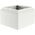 9 in. Textured Black Aluminum Capital and Base T212716