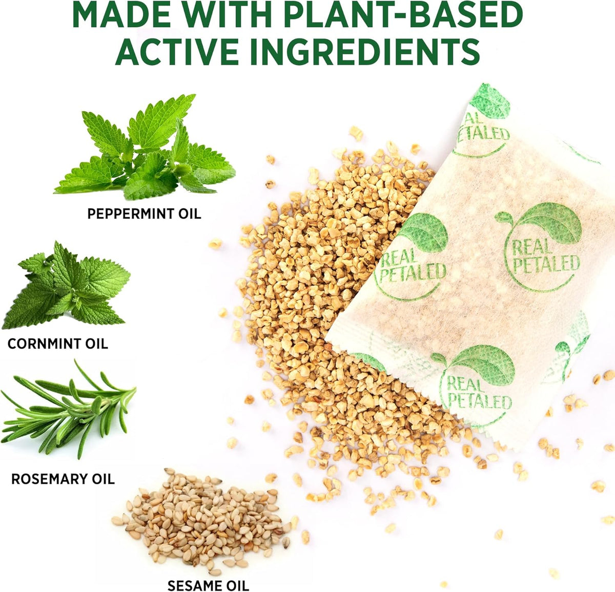 Natural Peppermint Oil Rodent Repellent Pouches, 10 Pouches O743