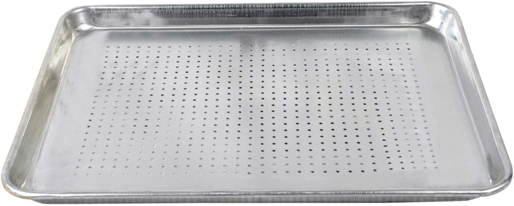 18 x 26 inch Perforated Aluminum Sheet Pan 12 Pack C399643