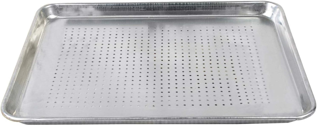 18 x 26 inch Perforated Aluminum Sheet Pan 12 Pack C399643