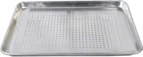 18 x 26 inch Perforated Aluminum Sheet Pan 12 Pack C399643