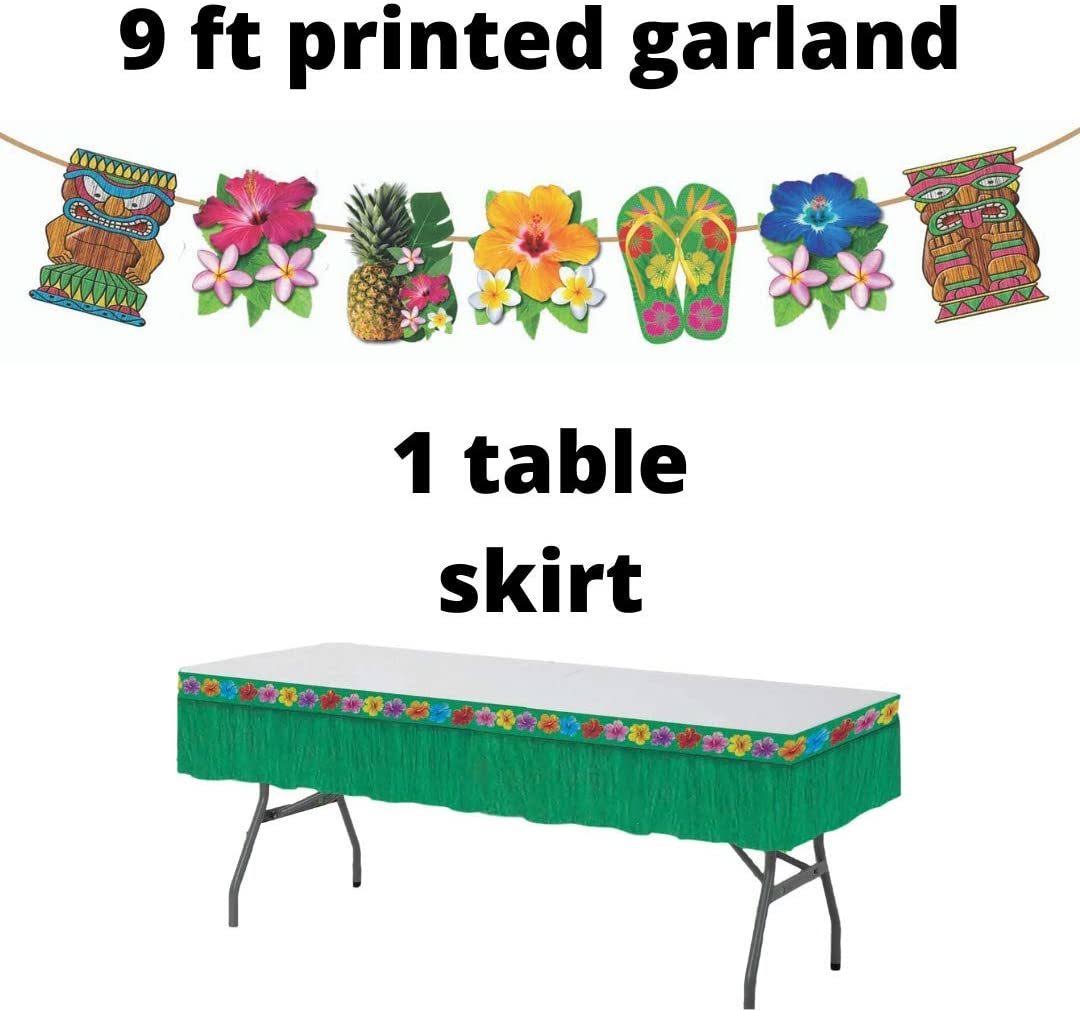 Summer Luau Party Supplies Pack for 16 K65051