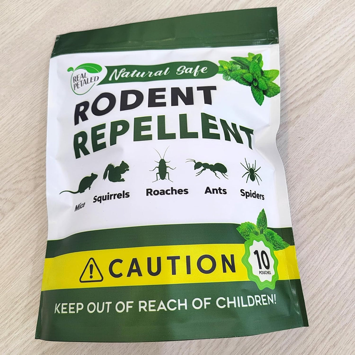 Natural Peppermint Oil Rodent Repellent Pouches, 10 Pouches O743