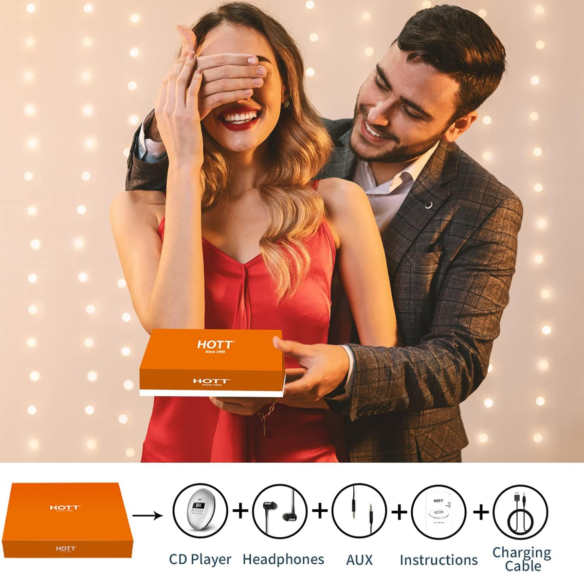 Portable CD Player with Headphones T131