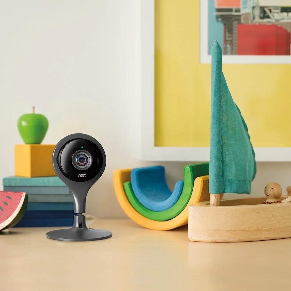 Black Wired Indoor Security Camera with Night Vision R13263