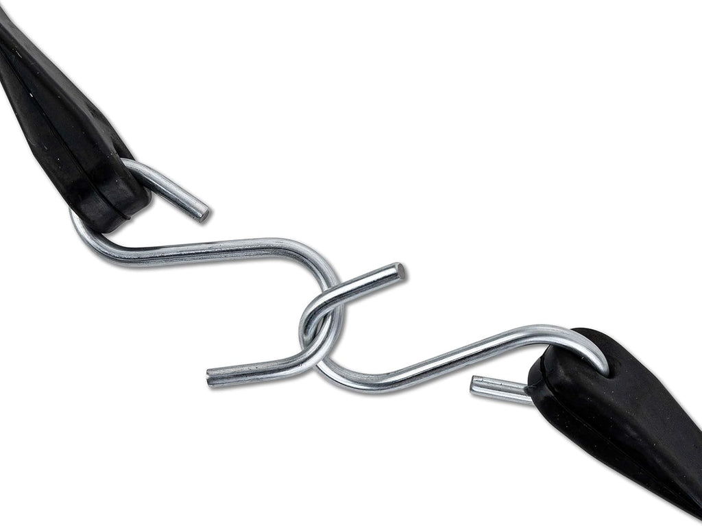 50 Pack Rubber Tarp Straps 10 Long EPDM with Crimped Hooks V497