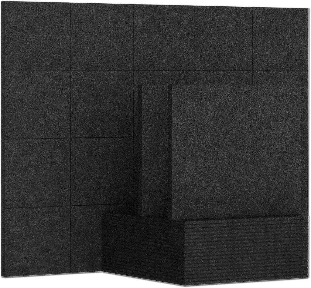 12 x 12 x 0.3 Inches Pack of 20 Sound Absorbing Panels Gray F26890