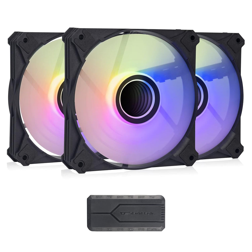 120mm ARGB PWM Case Fans 5Packs Black A292