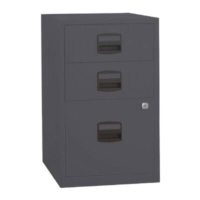 Charcoal 3 Drawer Vertical Filing Cabinet G7398