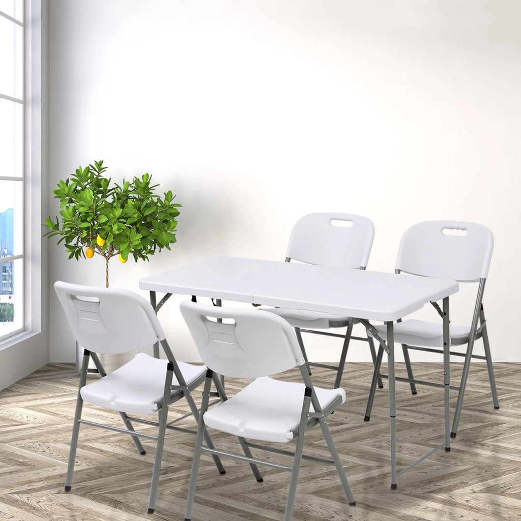 White 4 Foot Folding Table U794361