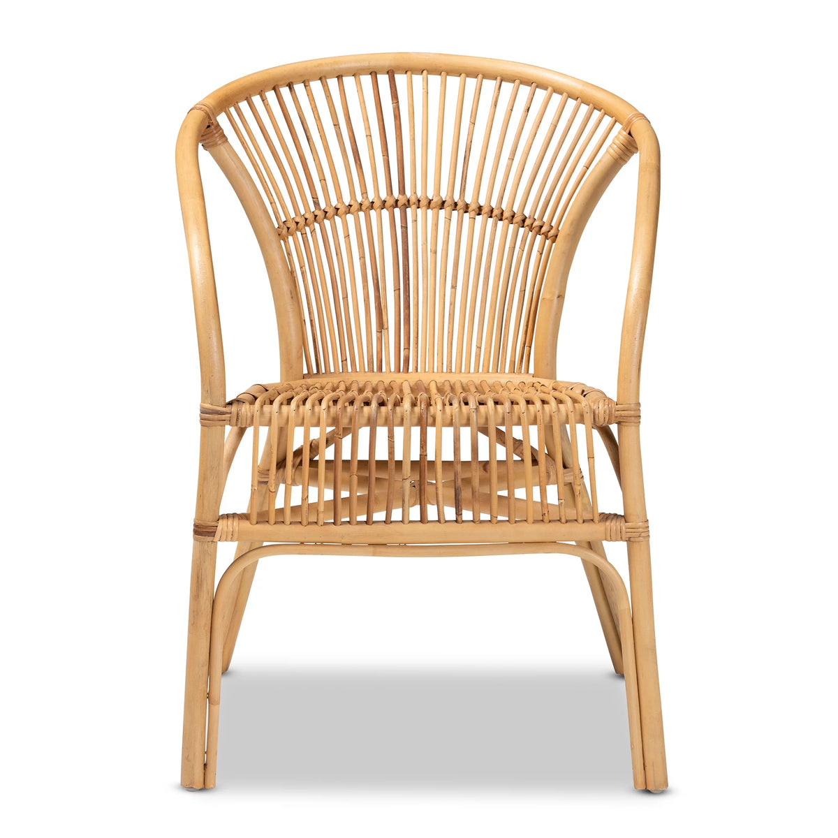 Natural Brown Rattan Dining Chair W684038