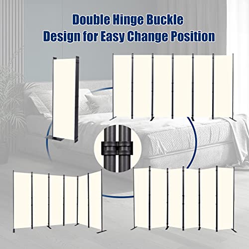 6FT 4 Panel Fabric Room Divider L1582