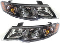 Black Housing Headlight Pair for Kia Forte 2010 2011 2012 2013 D434