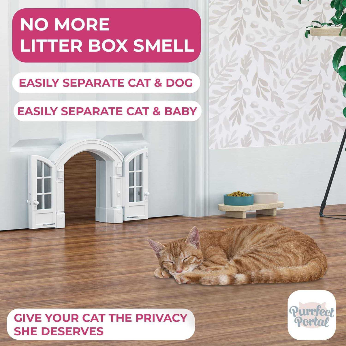 Cat Door for Cats Up to 20 lbs U8289