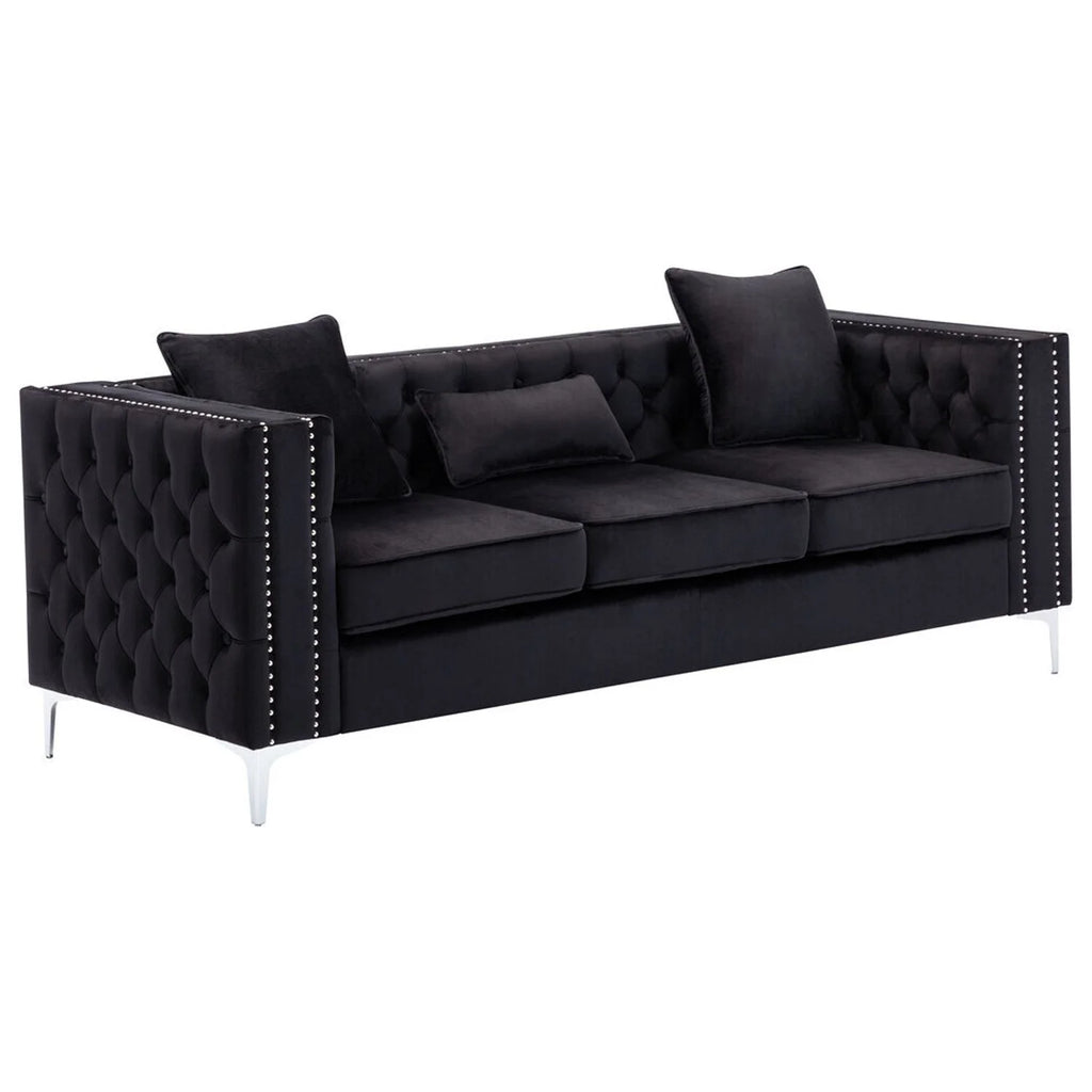 Nordic Haven Velvet Sofa W77542