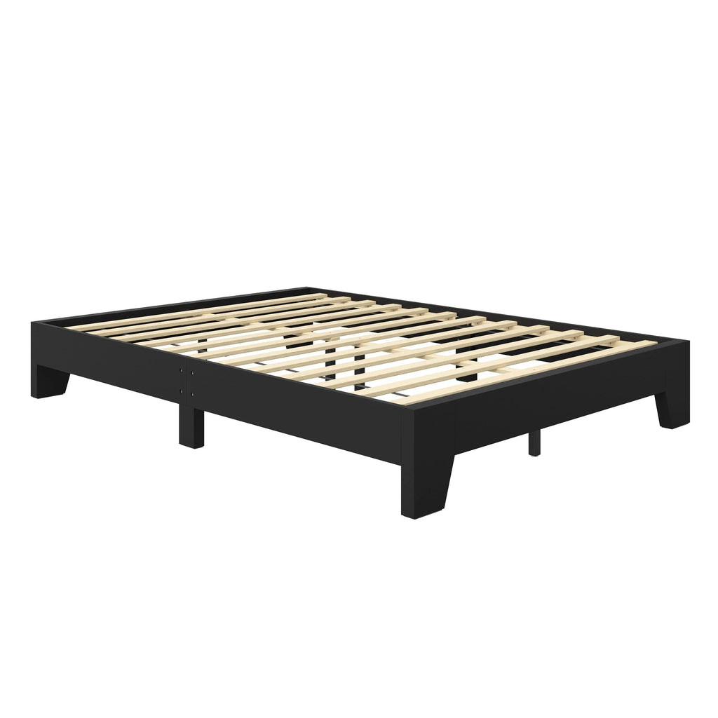 Black Full Platform Bed Frame E327