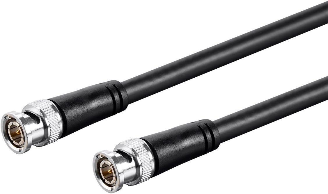 25 Feet Black RG6 BNC Cable K1238